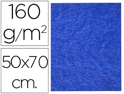Fieltro Liderpapel 50x70cm. 160g/m² azul oscuro